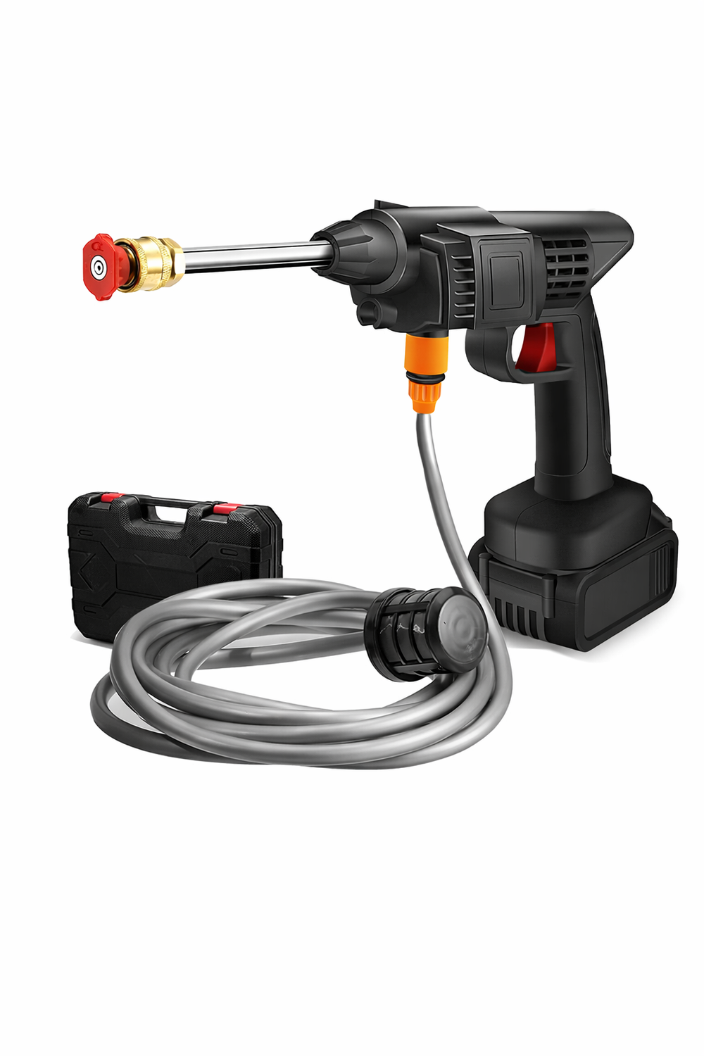 High-Pressure Car Washing Kit | Dual Battery