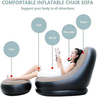 Inflatable Sofa & Leg Support + Air Pump