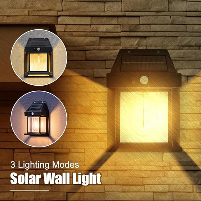 Outdoor Solar Wall Light - Waterproof