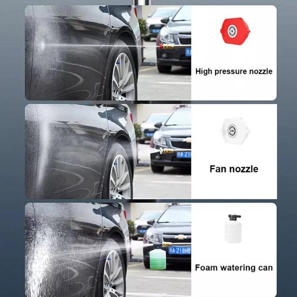 High-Pressure Car Washing Kit | Dual Battery