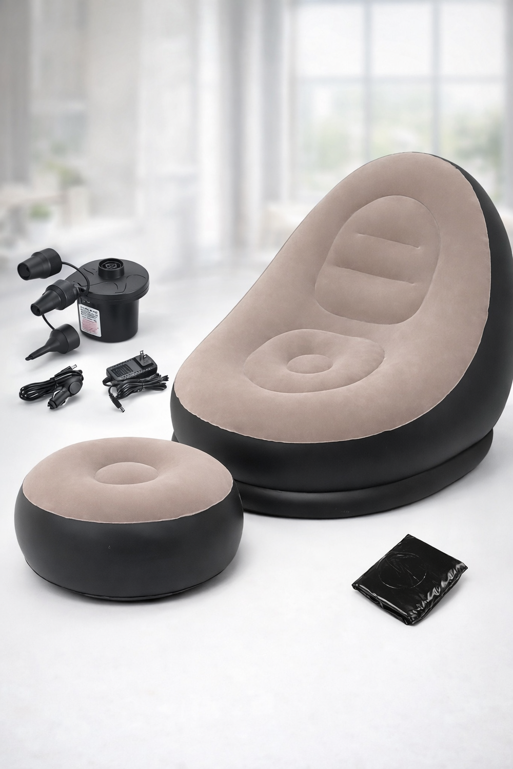 Inflatable Sofa & Leg Support + Air Pump